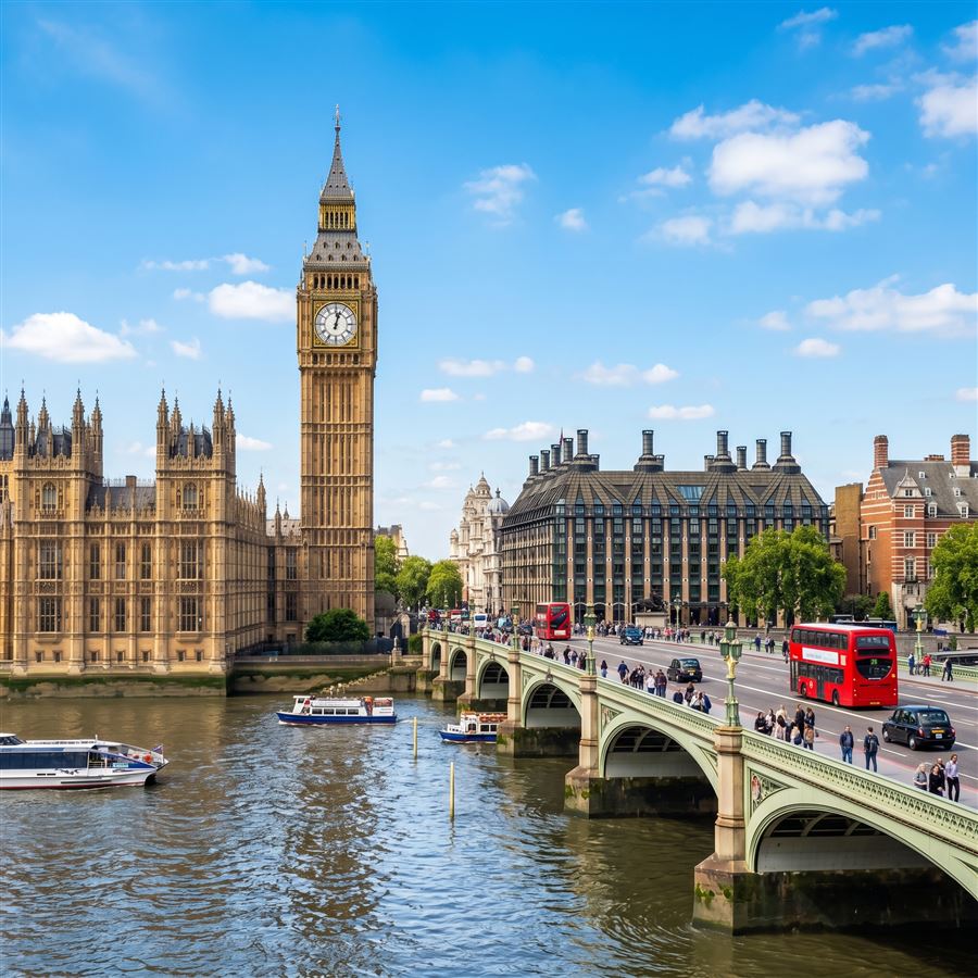 London skyline and the River Thames